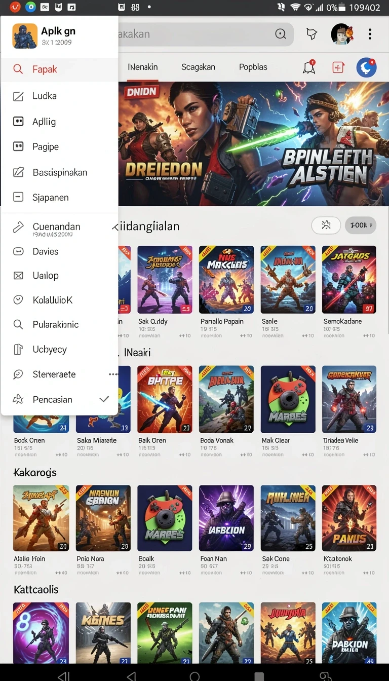Tampilan utama aplikasi Review Aplikasi win777 yang intuitif dan efisien.